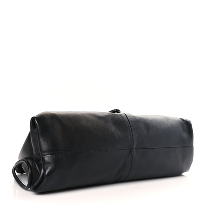 Bottega Veneta Lambskin BV Trine Clutch Black 4 of 8