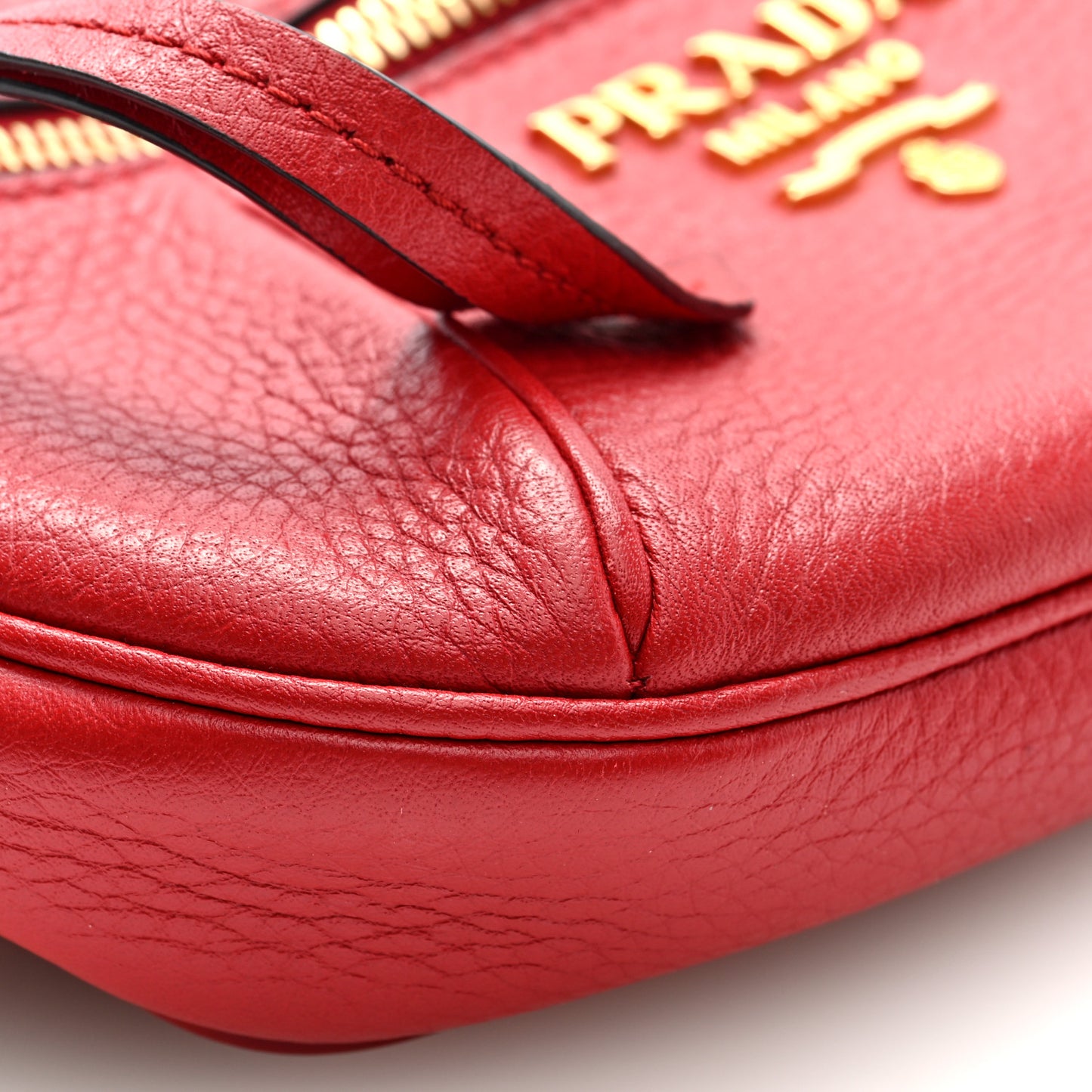 Vitello Daino Small Belt Bag Rosso