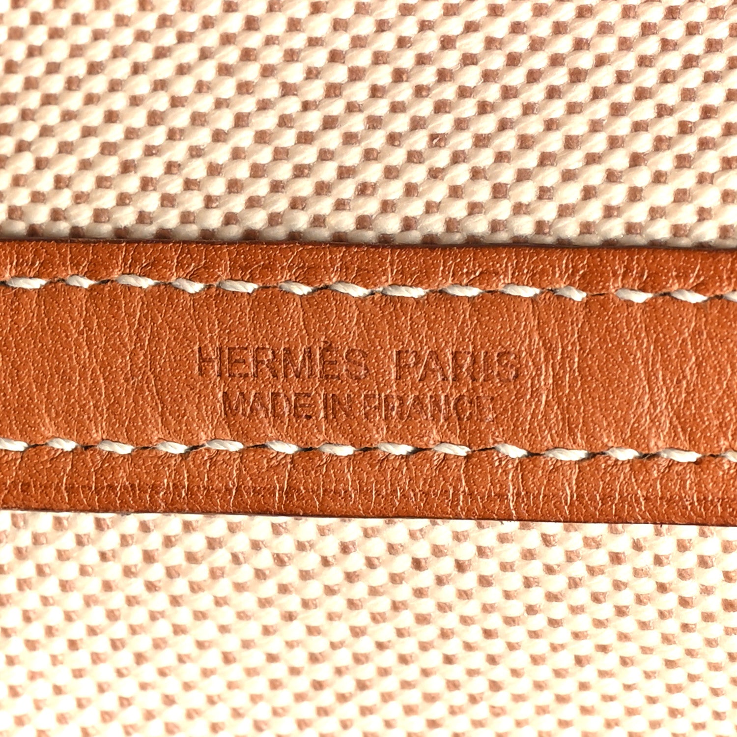 Hermes Barenia Toile Garden Party 36 MM Tote Ecru 6 of 11