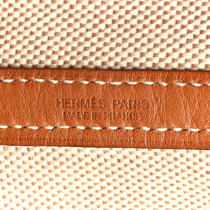 Hermes Barenia Toile Garden Party 36 MM Tote Ecru 6 of 11
