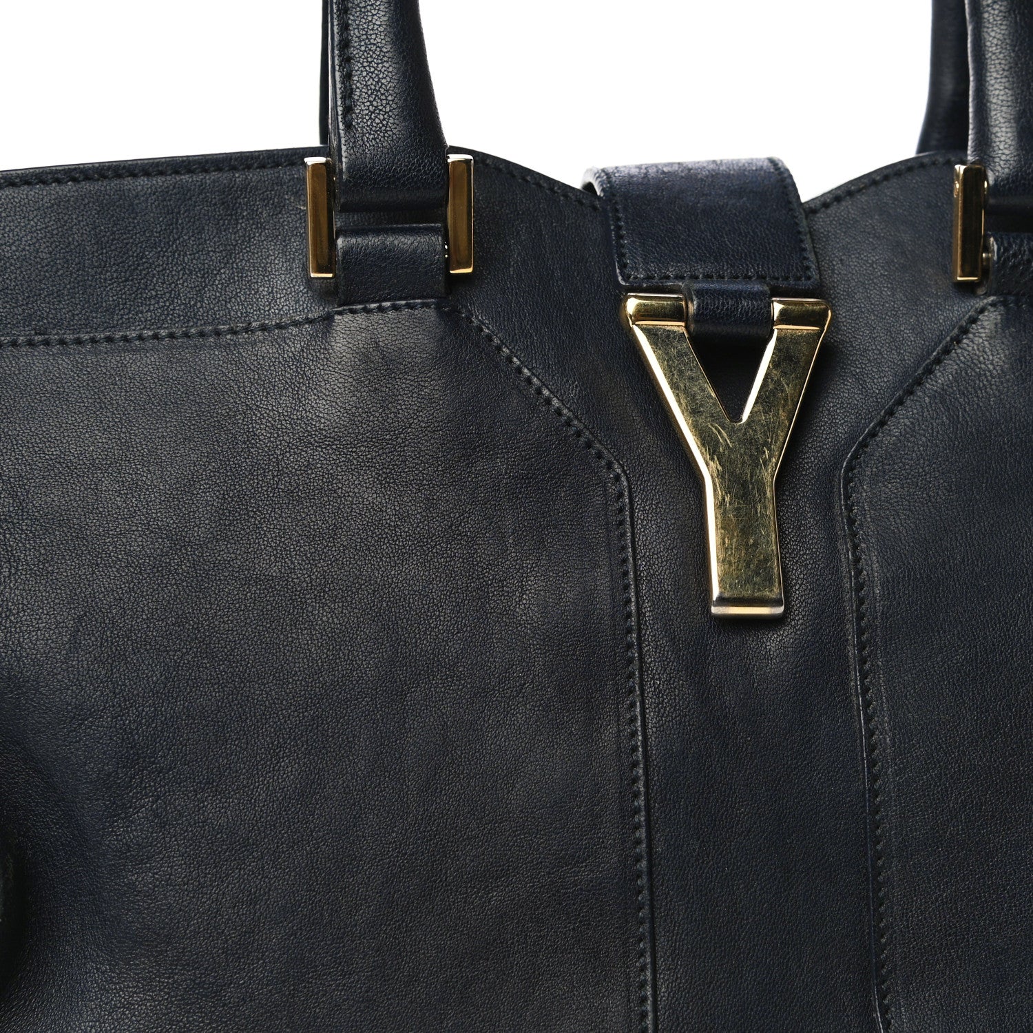 Saint Laurent Sheepskin Small Cabas ChYc Navy 19 of 26