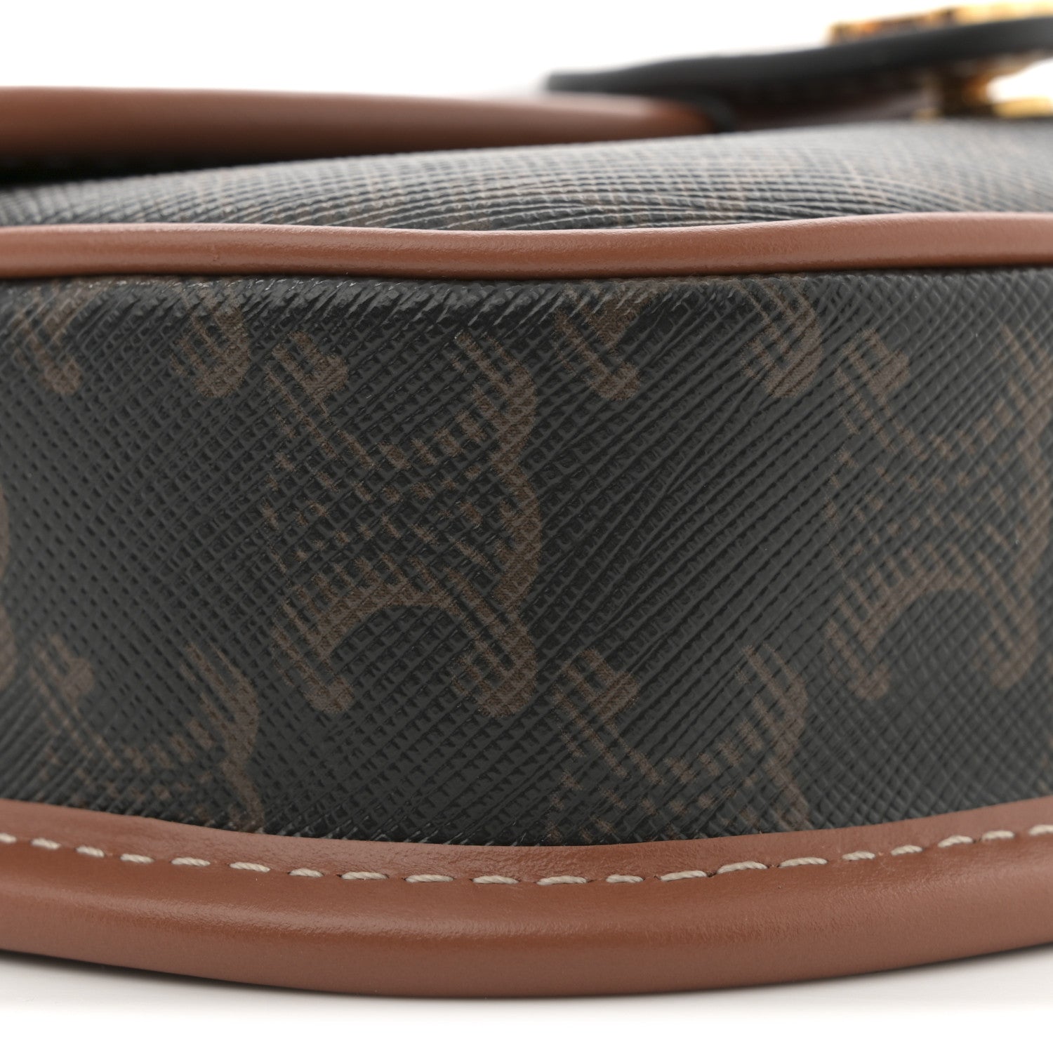 Celine Canvas Calfskin Triomphe Mini Besace Tan 8 of 9