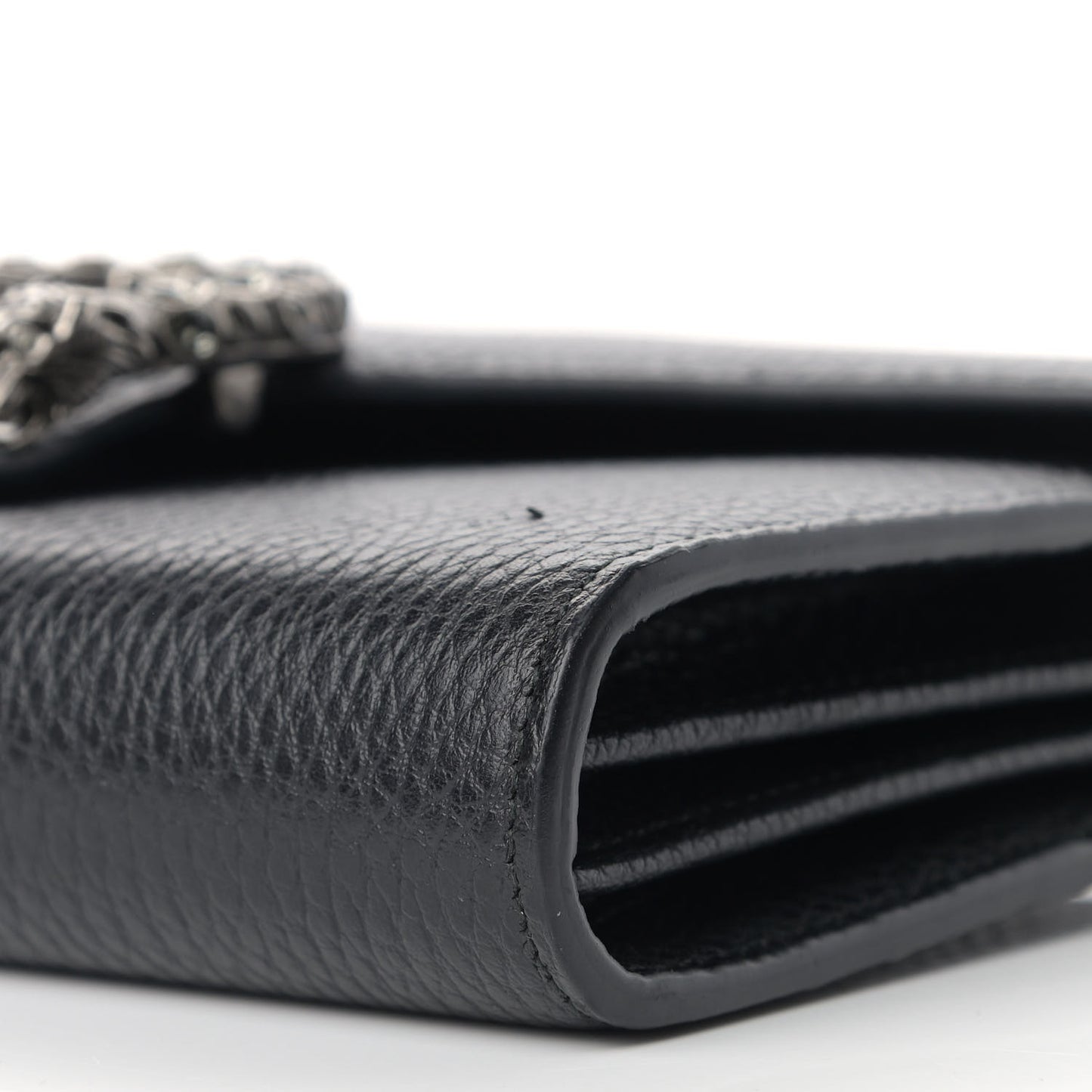 Calfskin Mini Dionysus Chain Wallet Black