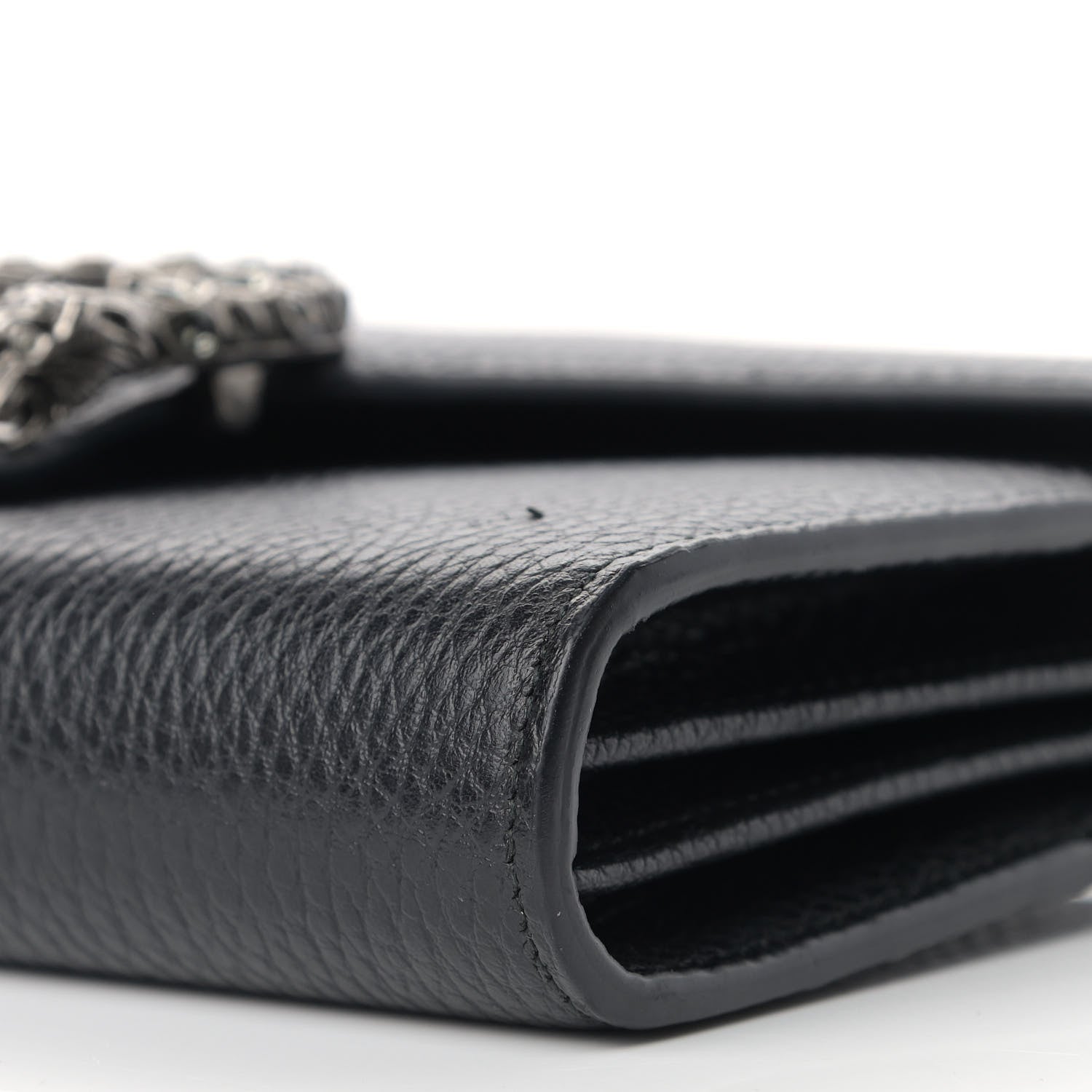 Gucci Calfskin Mini Dionysus Chain Wallet Black 9 of 12