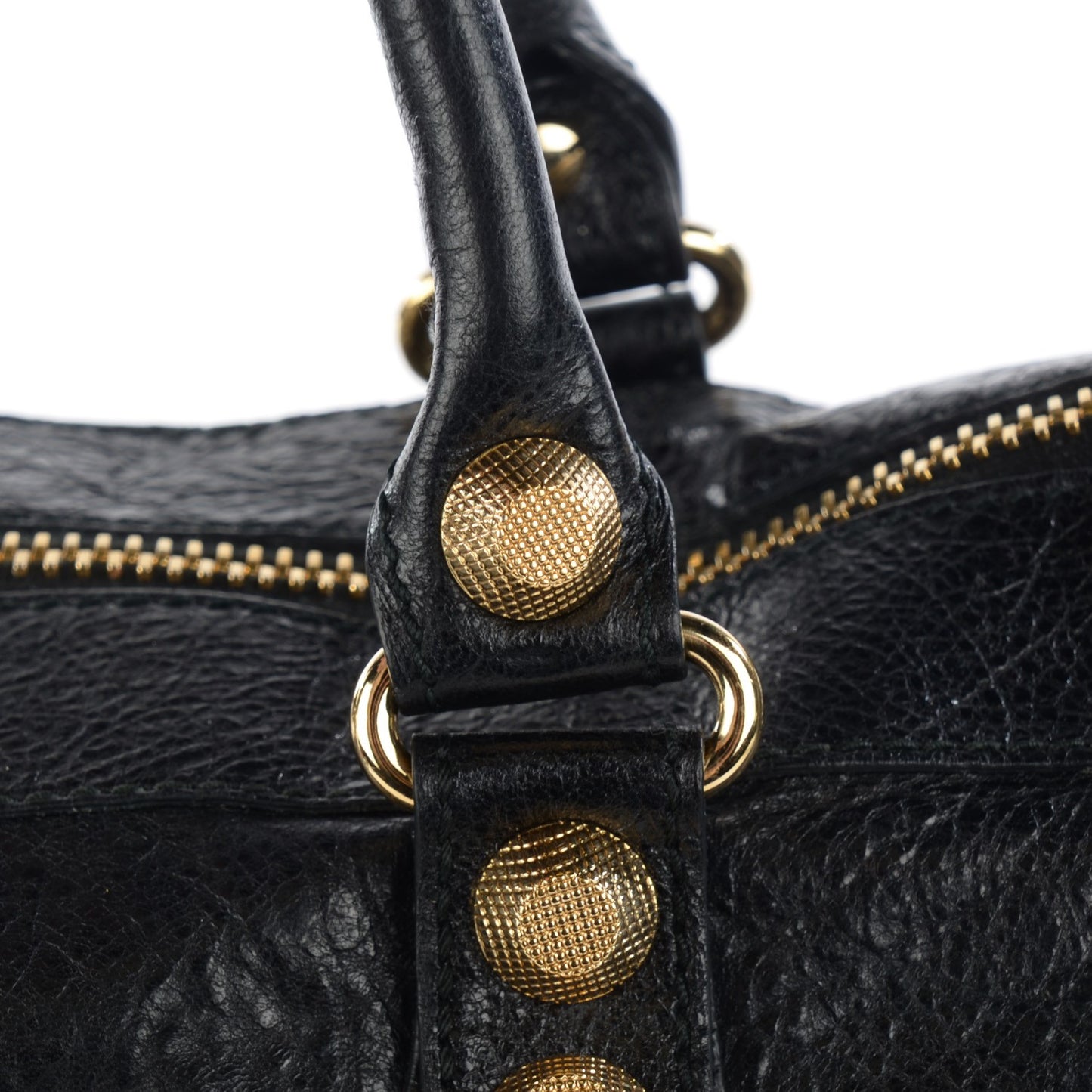 Agneau Giant 12 Gold Hardware Work Black