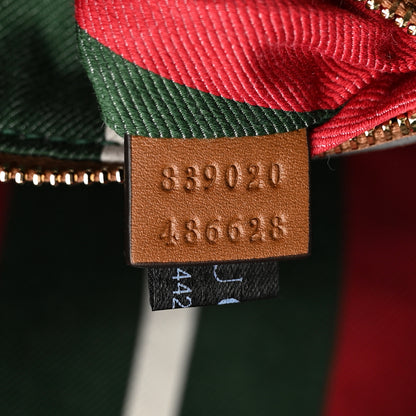 Gucci GG Icon Monogram Padlock Shoulder Bag Beige Dark Brown 7 of 10