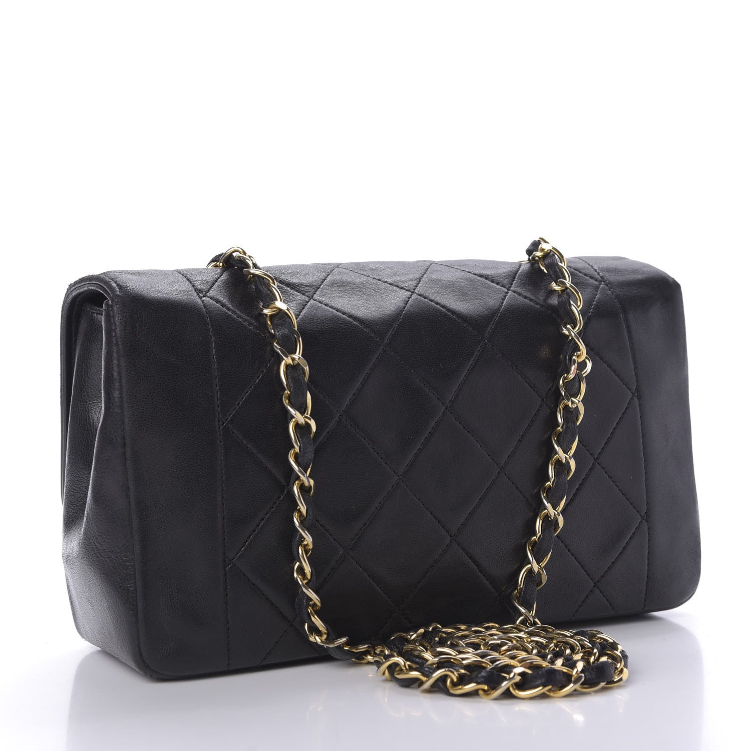 Chanel Lambskin Quilted Small Single Flap Bag Black 3 of 9