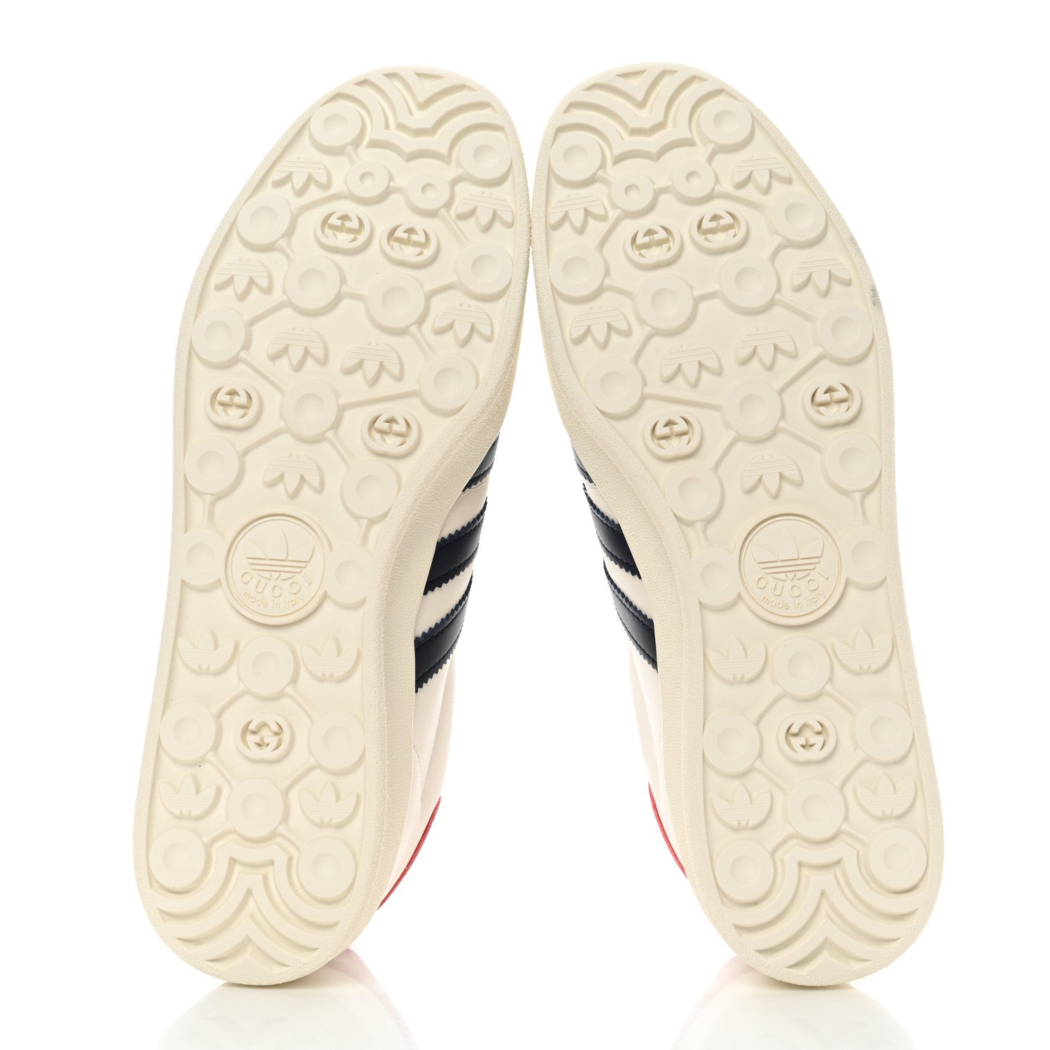 Gucci X ADIDAS Suede Madeira Demetra Womens Gazelle Sneakers 10 Mystic White Off White Blue Agata 5 of 9