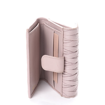 Miu Miu Nappa Matelasse Lux Flap Wallet Cammeo 5 of 6