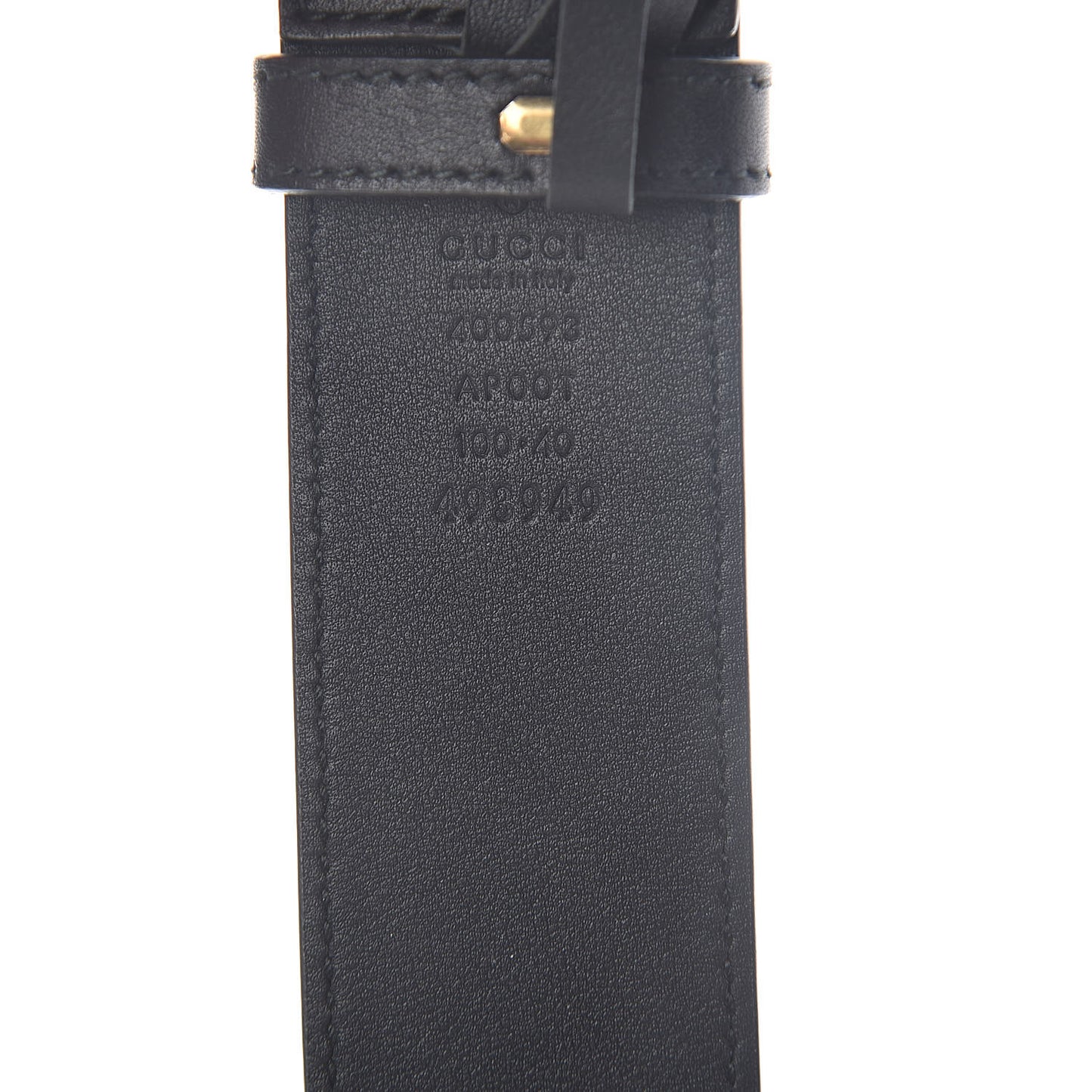 Calfskin Double G 40mm Belt 100 40 Black
