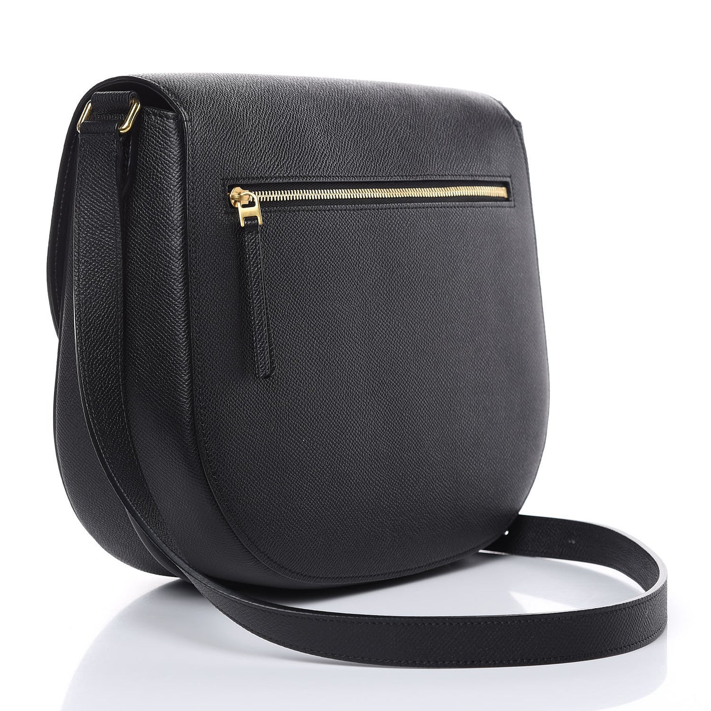 Grained Calfskin Medium Trotteur Black