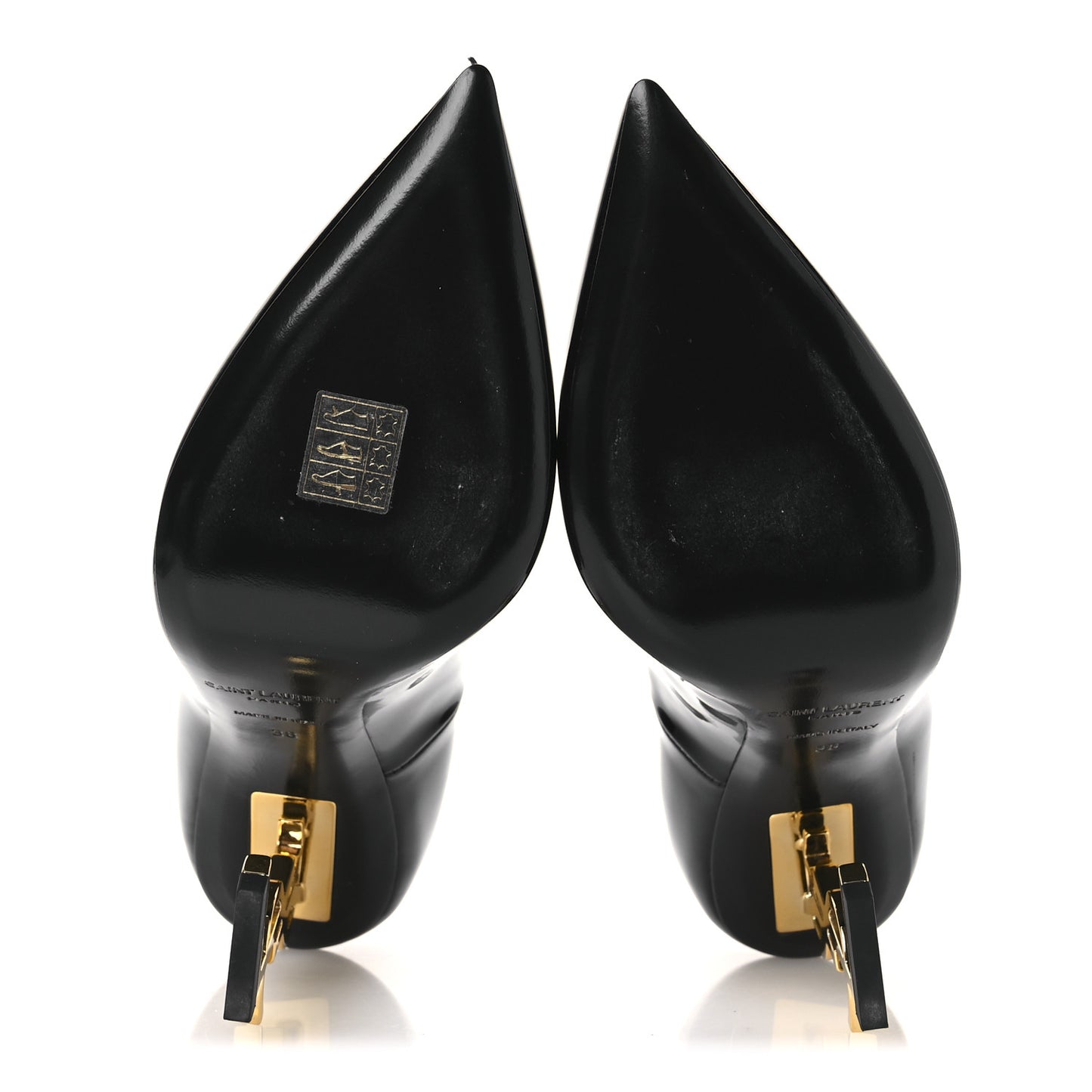 Patent Opyum 110 Pumps 38 Black Gold