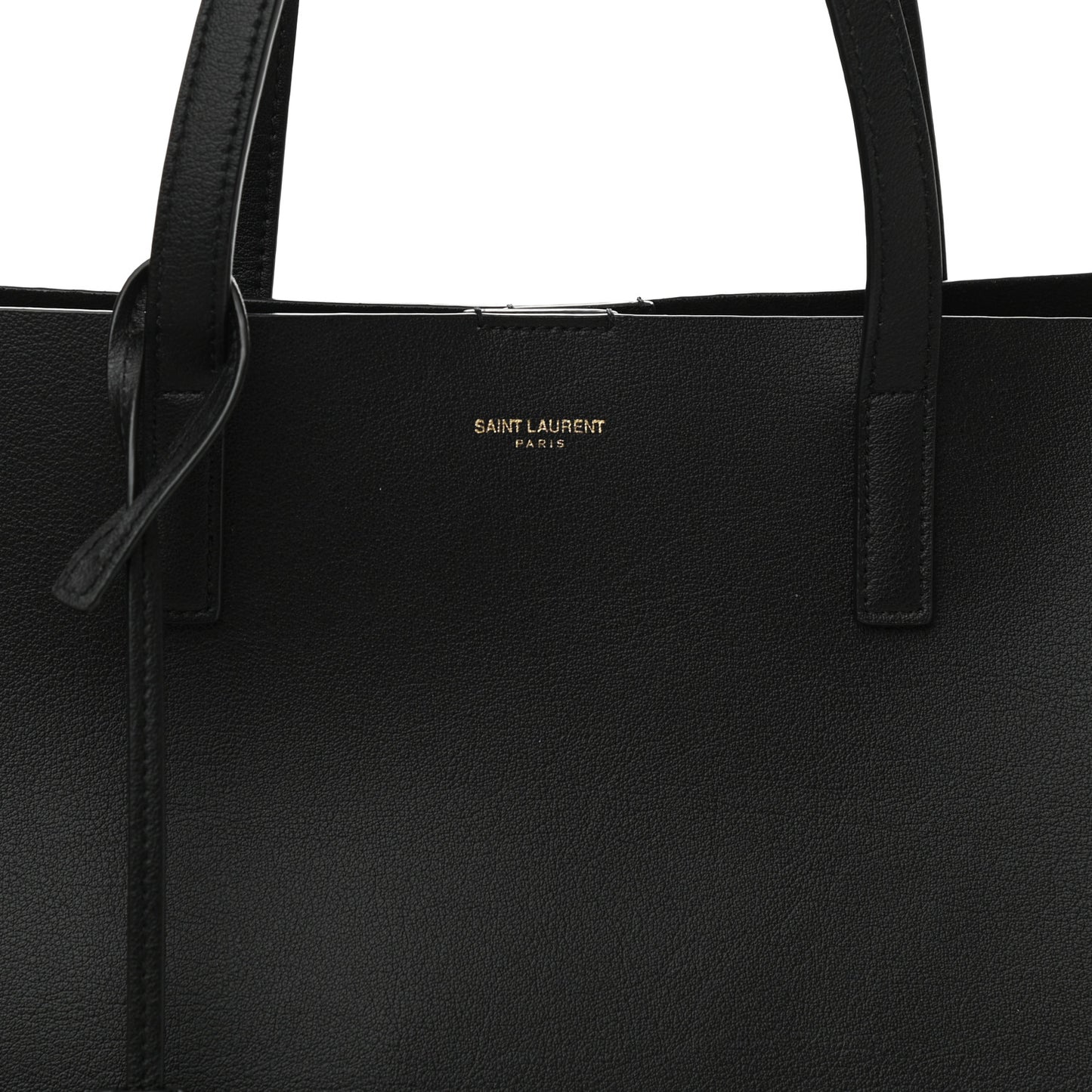 Calfskin Large Shopping Tote Black