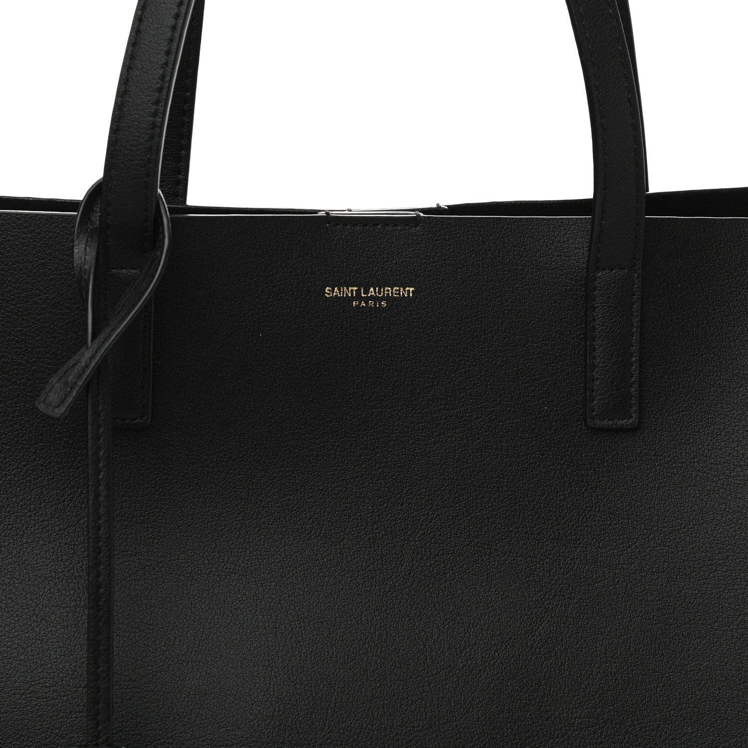 Saint Laurent Calfskin Large Shopping Tote Black 7 of 9