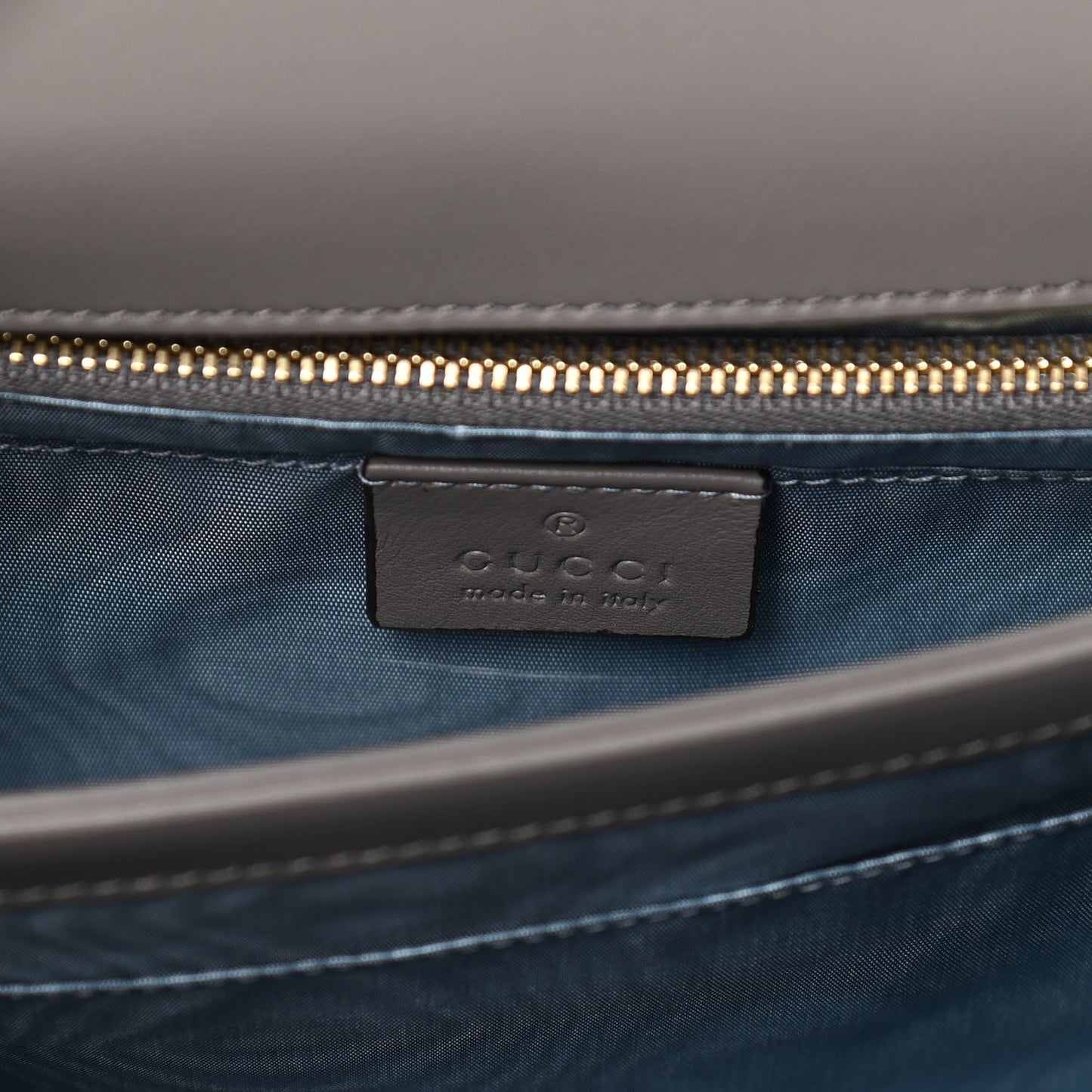 Calfskin Snake Embossed Small Zumi Shoulder Bag Dusty Grey