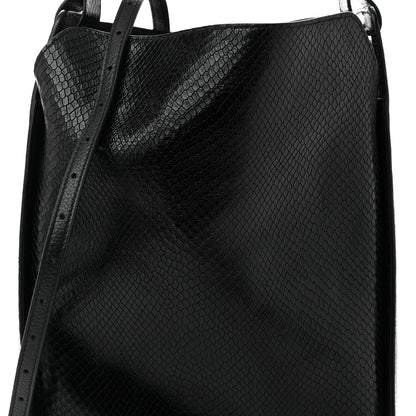 Balenciaga Extra Supple Calfskin Snakeskin Embossed Calfskin Small Tool 2.0 North-South Tote Black 9 of 11