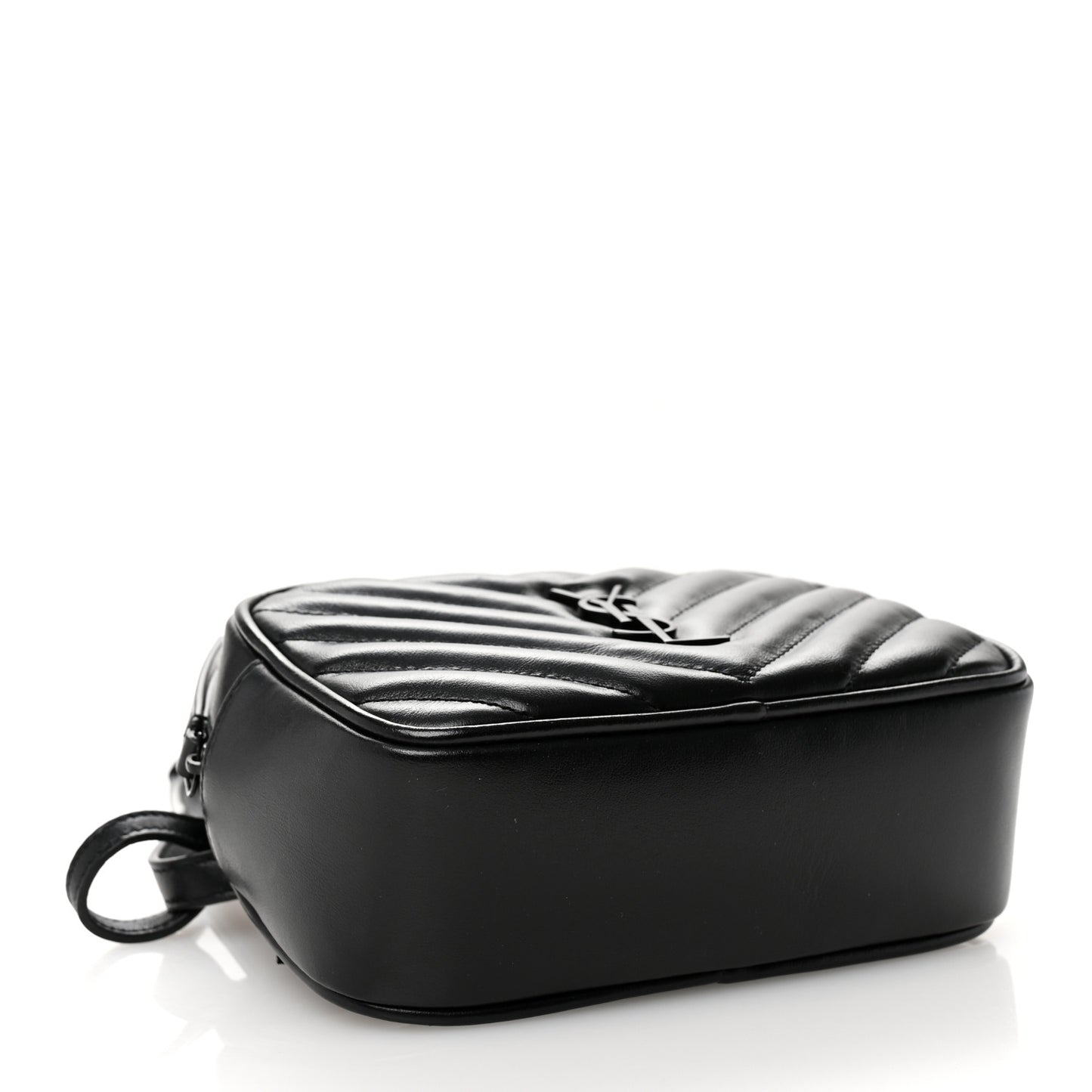 Calfskin Matelasse Monogram Lou Belt Bag Black
