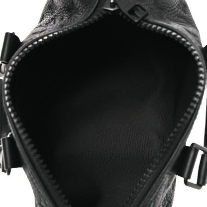 Louis Vuitton Monogram Taurillon Keepall Bandouliere 25 Black 4 of 9