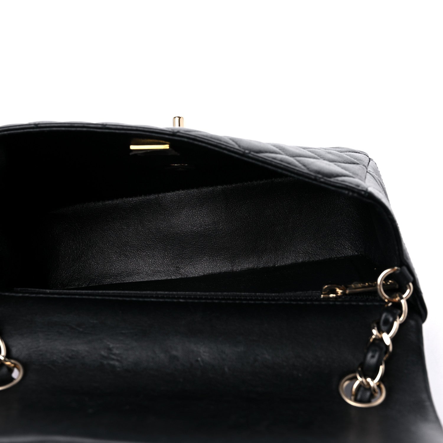 Chanel Lambskin Quilted Mini Rectangular Flap Black 5 of 12