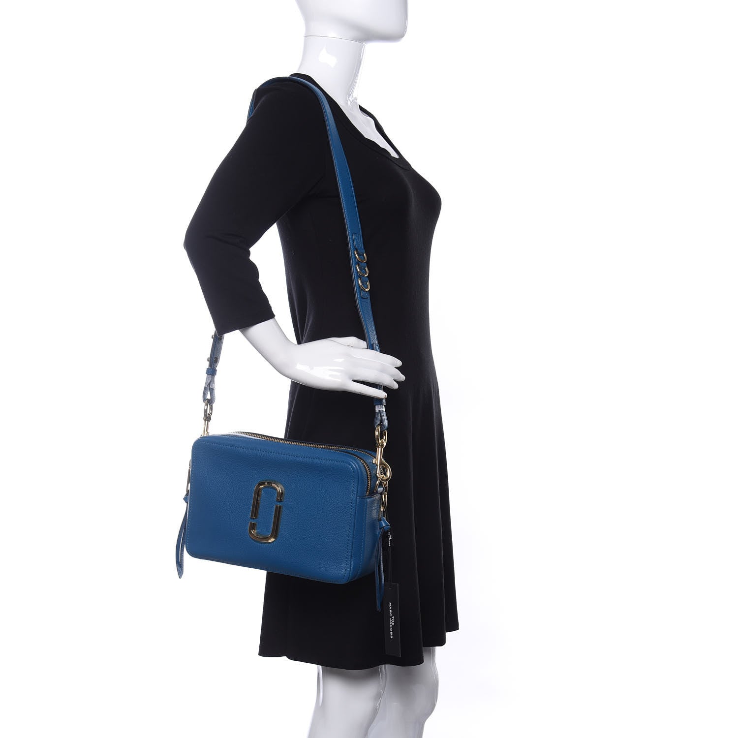 Marc Jacobs Supple Natural Grain Calfskin The Softshot 27 Bag Blue Monday 2 of 10