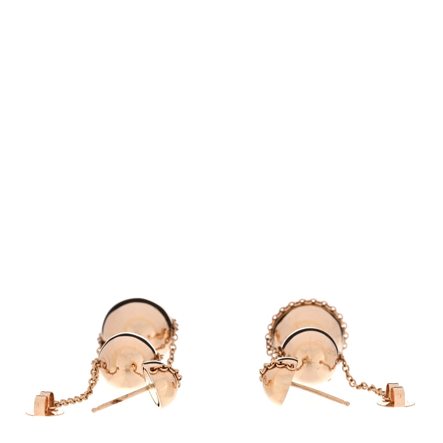 Tiffany 18K Rose Gold Hardwear Triple Drop Earrings 3 of 4