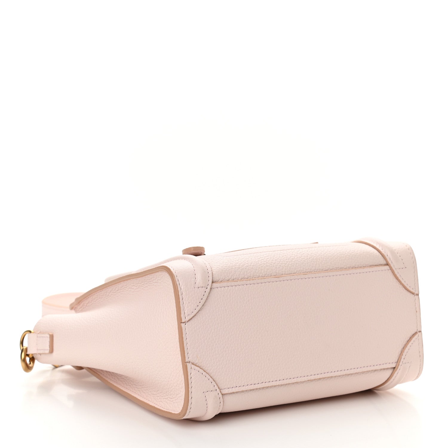 Celine Drummed Calfskin Nano Luggage Pale Pink 4 of 10