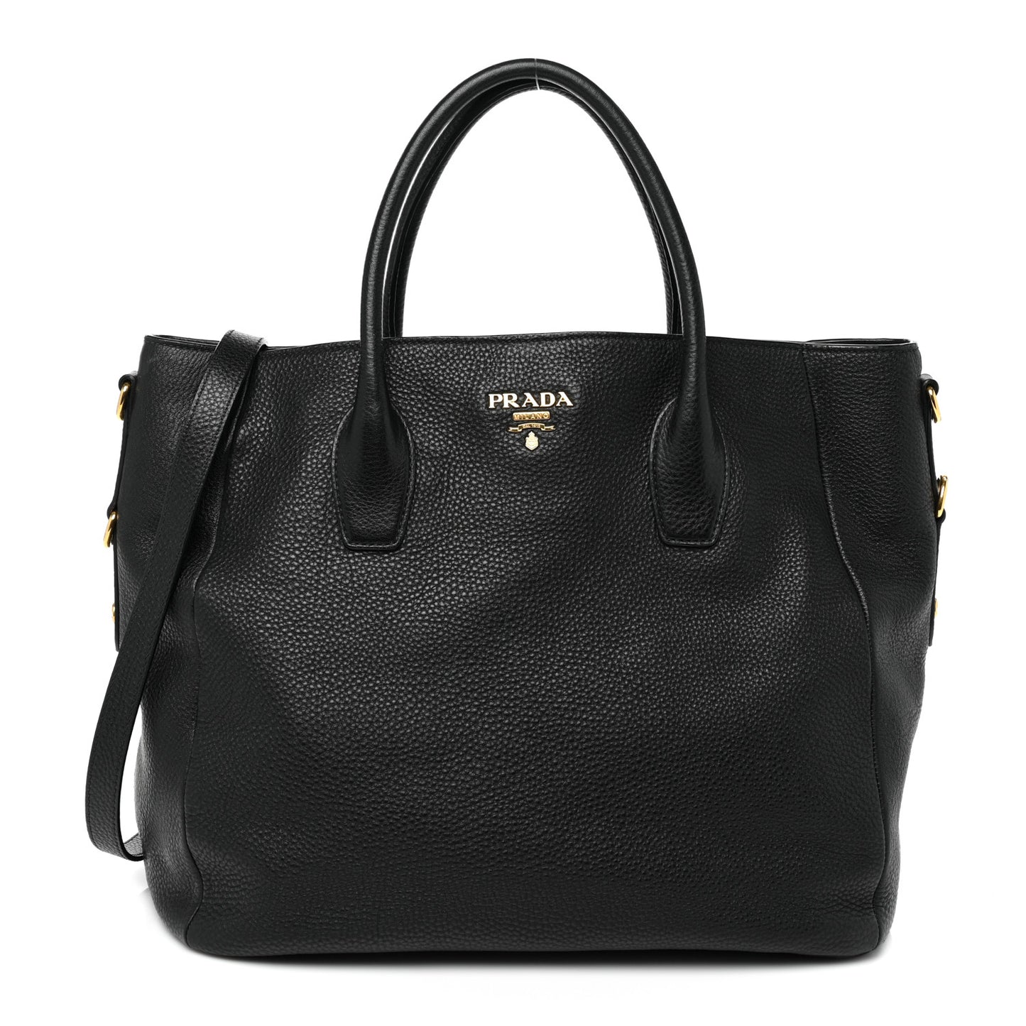 Vitello Daino Tote Black