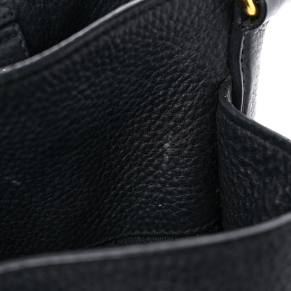 Prada Vitello Daino Side Pocket Tote Black 17 of 25