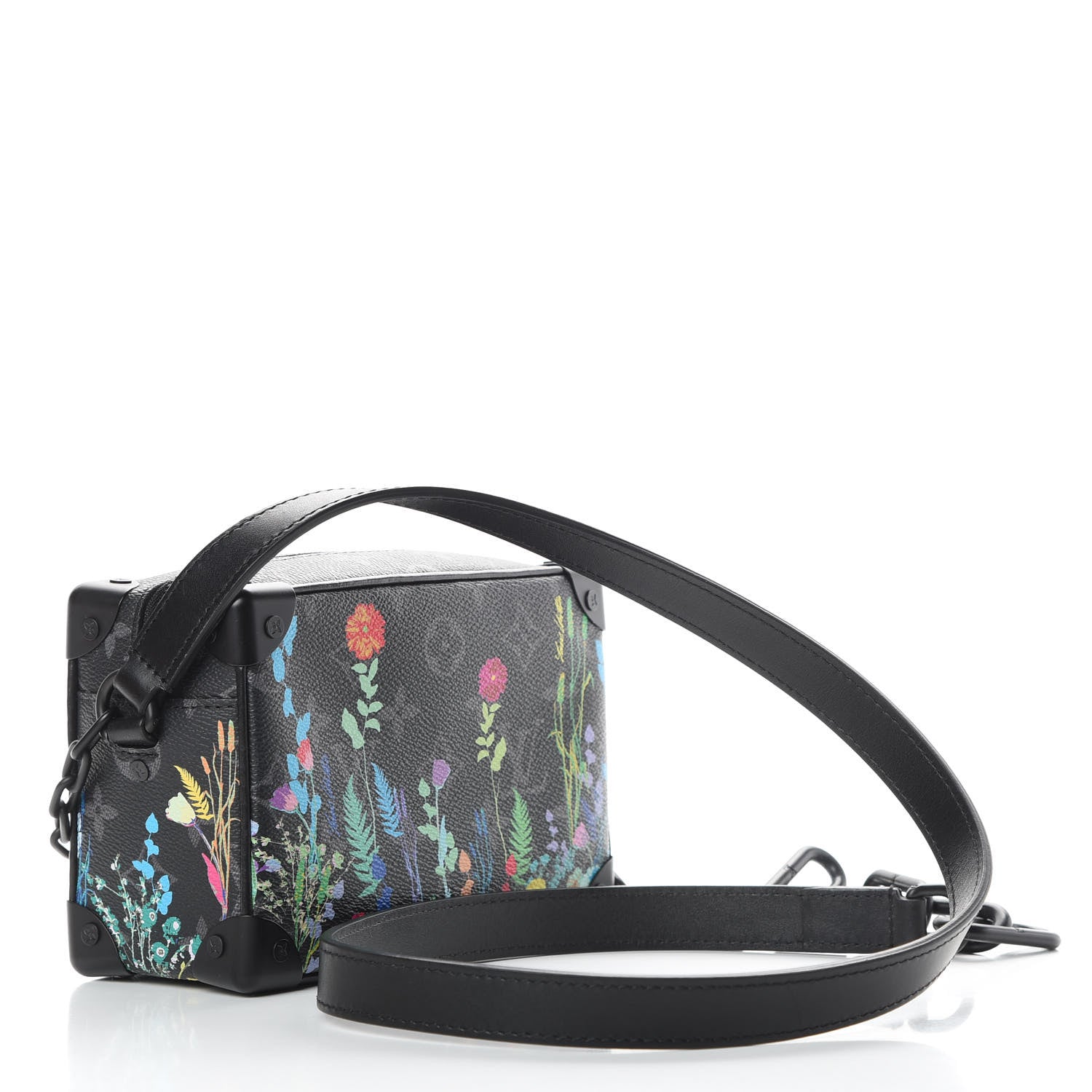 Louis Vuitton Monogram Eclipse Flower Print Mini Soft Trunk 3 of 12