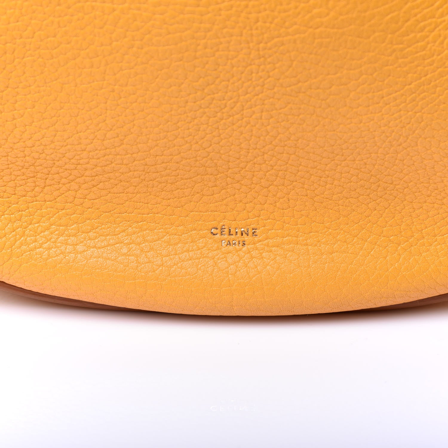 Celine Crisped Calfskin Medium Hobo Bag Saffron 6 of 11