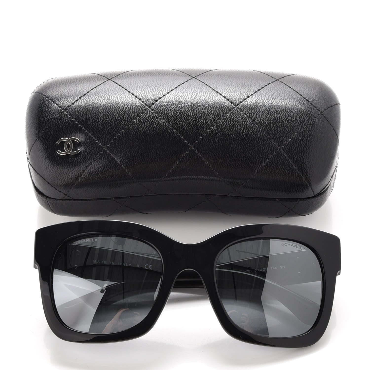 Chanel Mirror CC Sunglasses 5357 Black 8 of 8