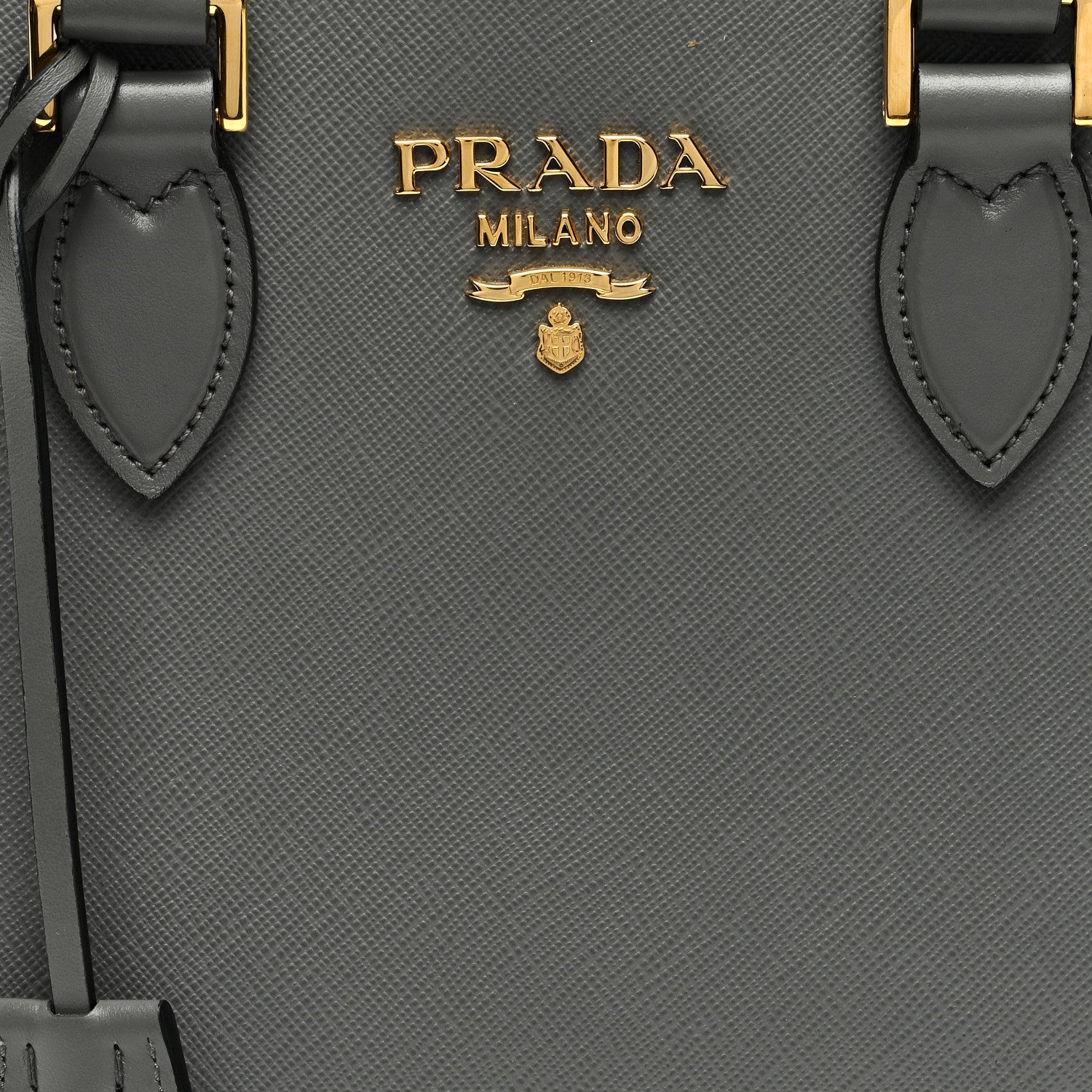 Prada Saffiano Soft Calfskin Small Zippered Tote Marmo 7 of 9