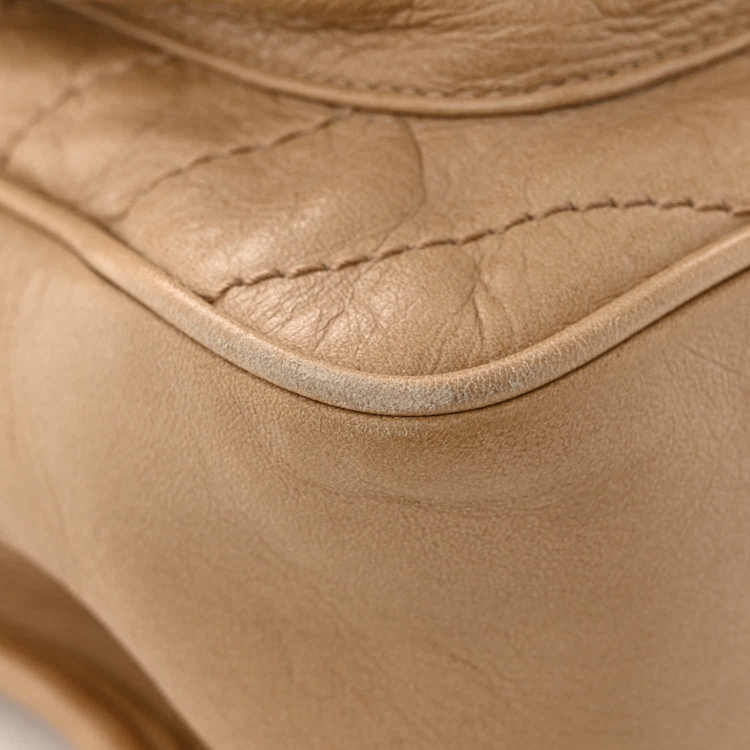 Saint Laurent Crinkled Calfskin Matelasse Monogram Medium Niki Chain Satchel Natural 11 of 13