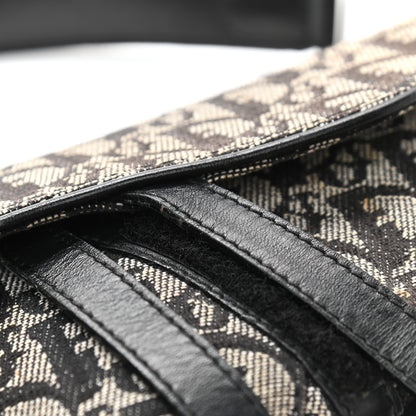 Christian Dior Monogram Saddle Bag Bag Black 8 of 19