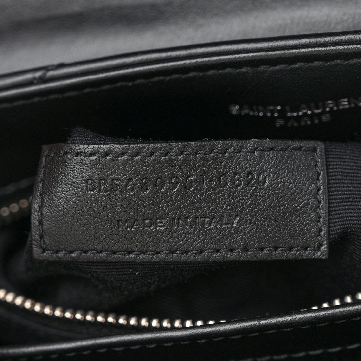 Saint Laurent Calfskin Y Quilted Monogram Toy Loulou Crossbody Satchel Black 7 of 13