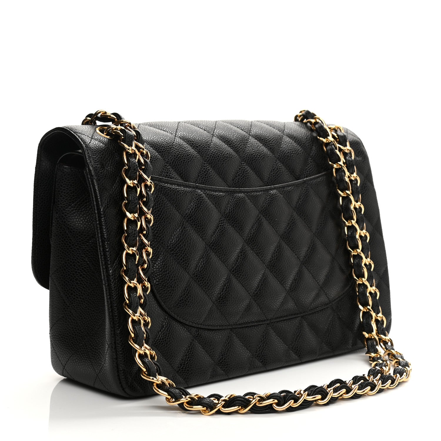 Chanel Caviar Quilted Jumbo Double Flap Black 1 of 11