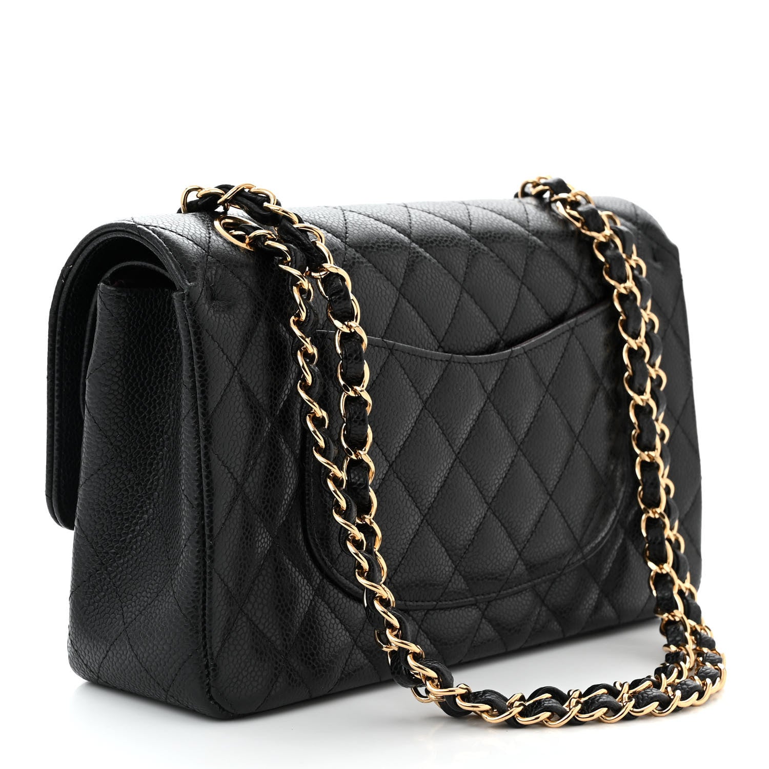Chanel Caviar Quilted Medium Double Flap Black 3 of 11