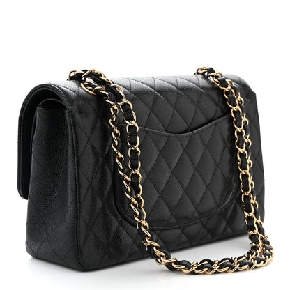 Chanel Caviar Quilted Medium Double Flap Black 3 of 11