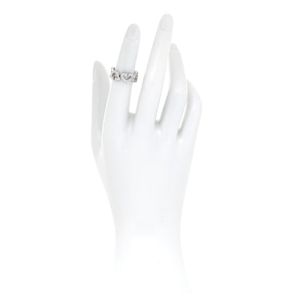 Cartier 18K White Gold Diamond Hearts and Symbols Ring 49 4.75 2 of 4