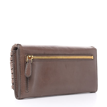 Prada Glace Infilature Flap Wallet Argilla Pomice 4 of 15