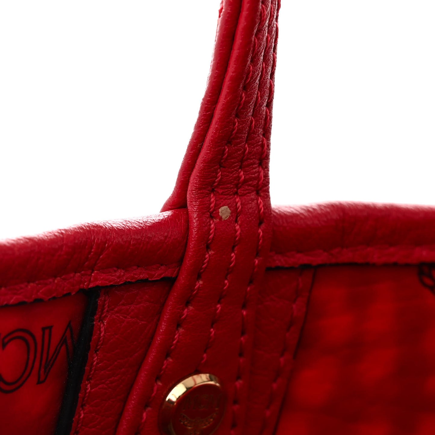 Visetos Medium Liz Reversible Shopper Tote Ruby Red