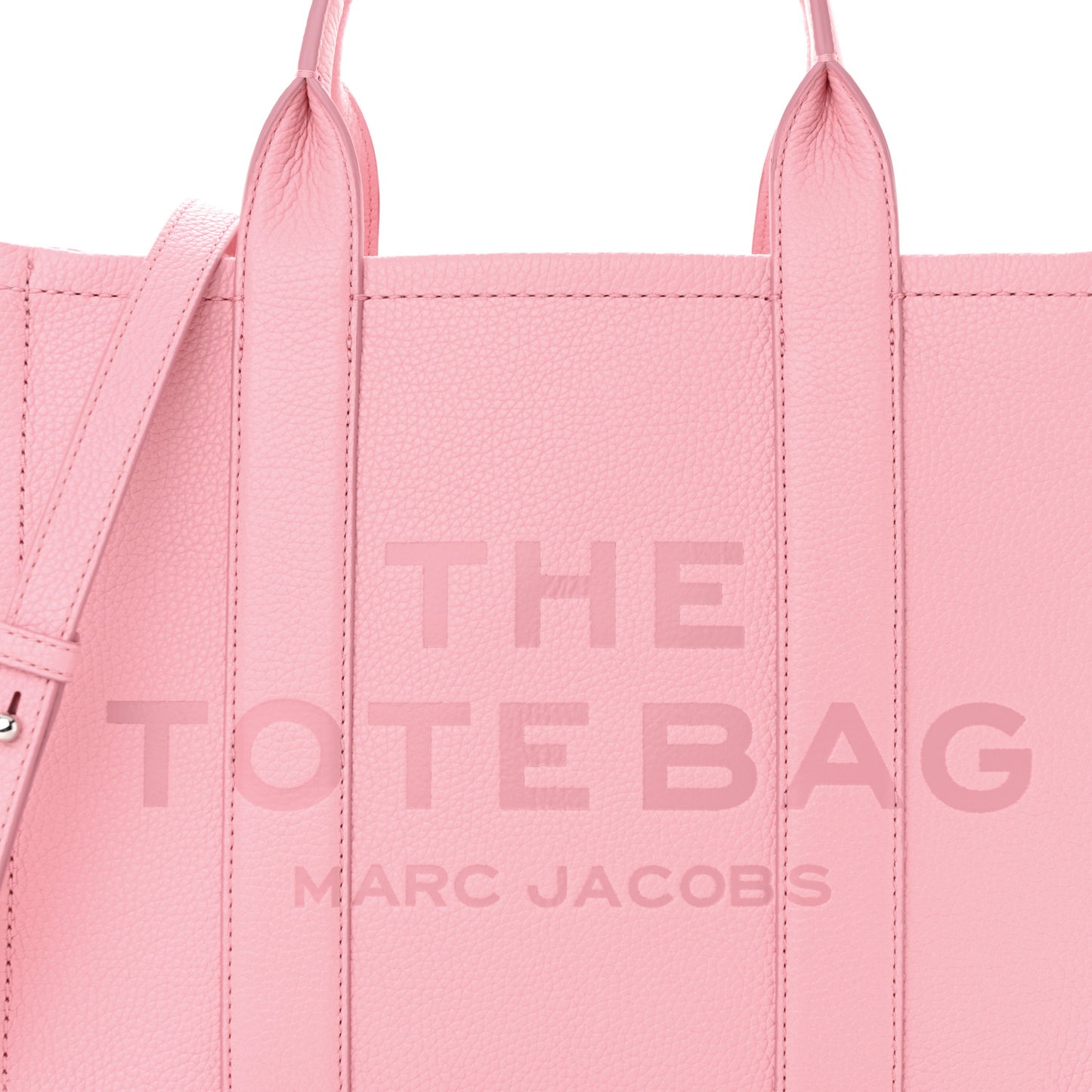 Grained Calfskin Medium The Tote Bag Ribbon Pink