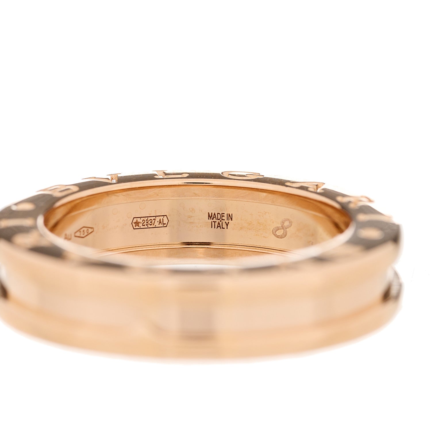 Bulgari 18K Rose Gold B.Zero1 One-Band Ring 50 5.25 4 of 7