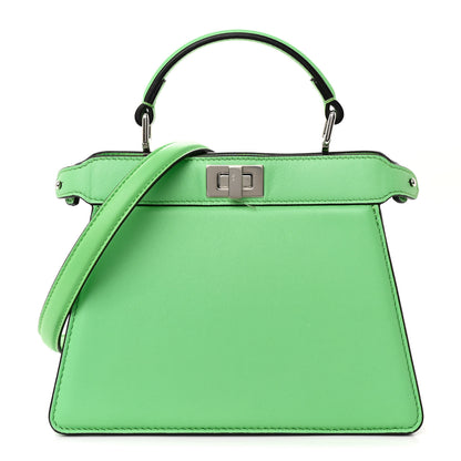 Fendi Shiny Nappa Petite Peekaboo I SEE U Satchel Edamame 1 of 12