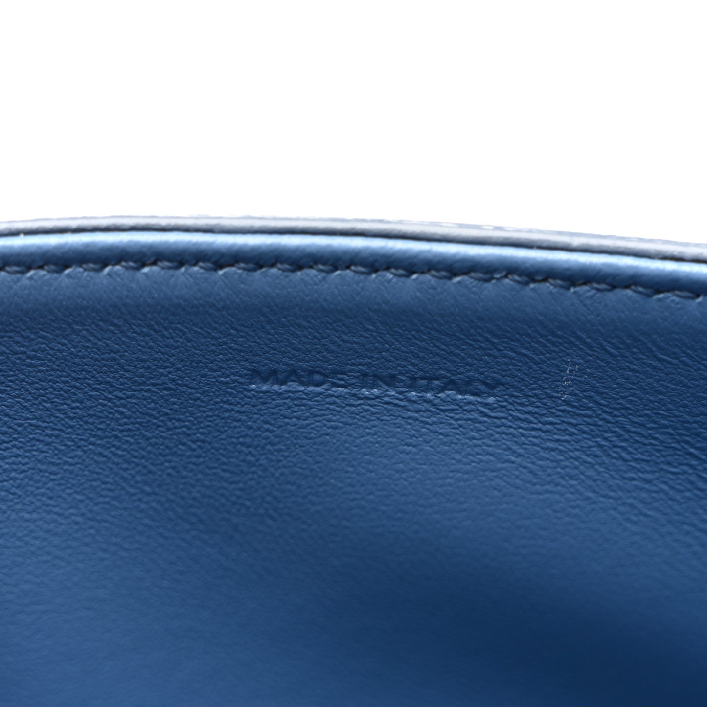 Shiny Calfskin Teen Triomphe Azure