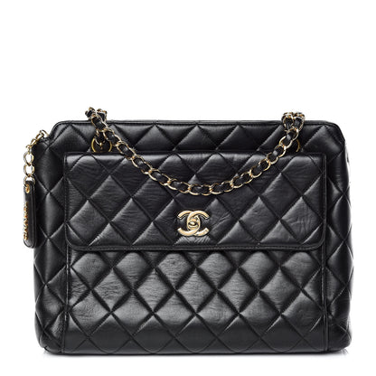 Chanel Lambskin Quilted Shoulder Bag Black 1 of 11