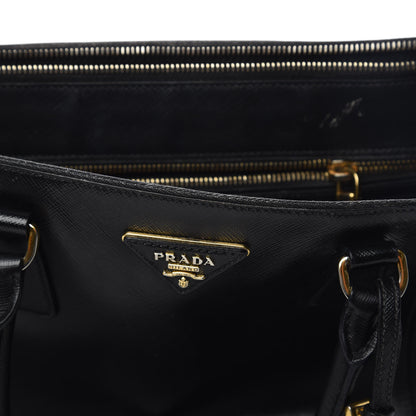 Prada Saffiano Medium Galleria Double Zip Tote Black 9 of 20