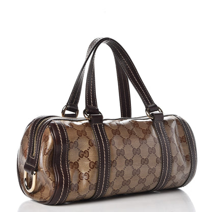 Gucci Crystal Monogram Duchessa Small Boston Bag Brown 3 of 9