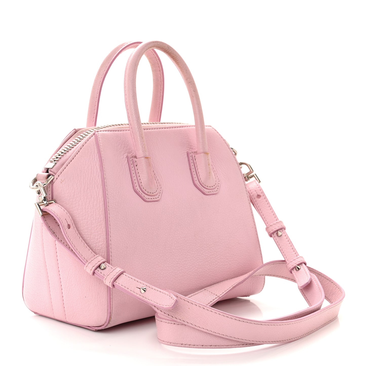 Sugar Goatskin Mini Antigona Pink