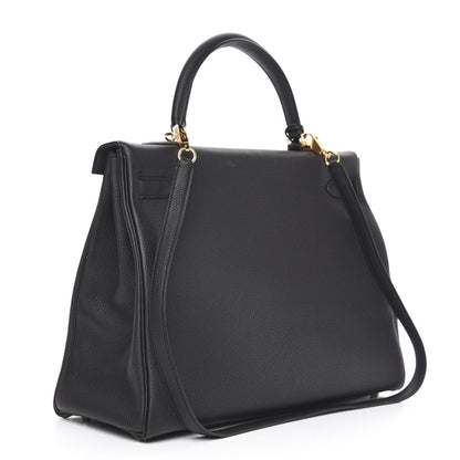 Hermes Togo Kelly Retourne 35 Black 4 of 11